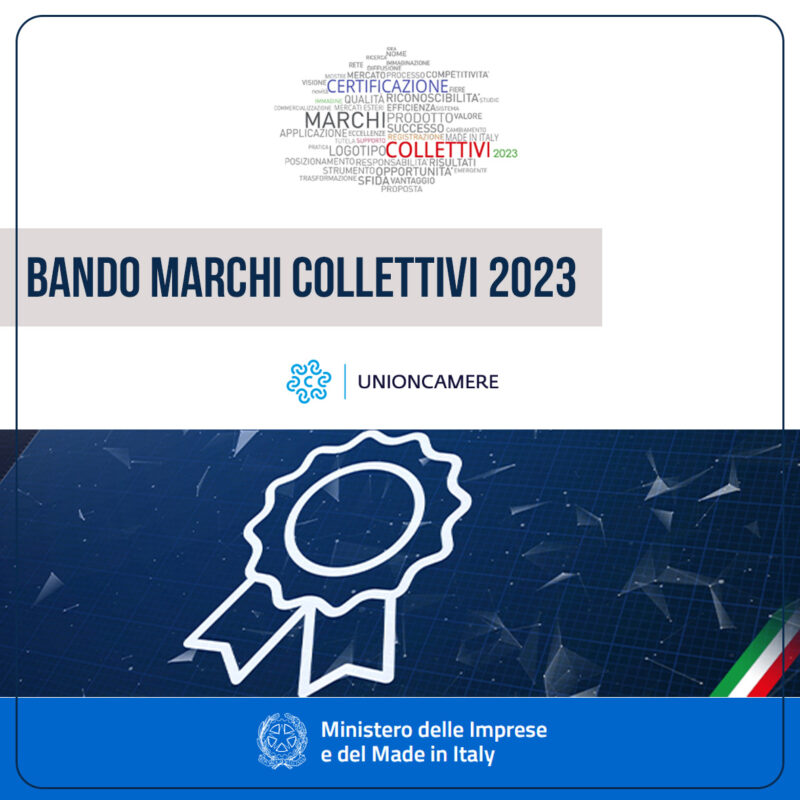 BANDO «MARCHI COLLETTIVI 2023»: WEBINAR INFORMATIVO IN COLLABORAZIONE CON UNIONCAMERE